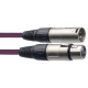 STAGG 6M VIOLET CBL MICRO XLRf-XLRm