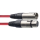 STAGG 6M ROUGE CABLE MICRO XLRf-XLRm