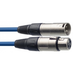 STAGG 10M BLEU CABLE MICRO XLRf-XLRm