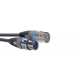 STAGG 1M CABLE MICRO XLRf-XLRm/BLEU
