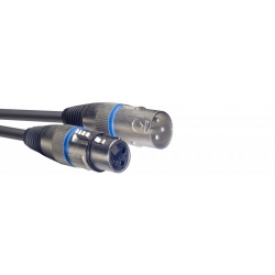 STAGG 3M CABLE MICRO XLRf-XLRm/BLEU