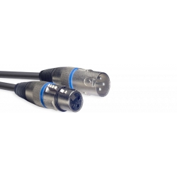 STAGG 6M CABLE MICRO XLRf-XLRm/BLEU