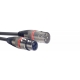 STAGG 6M CABLE MICRO XLRf-XLRm/ROUGE