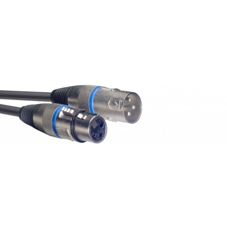 STAGG 10M CABL.MICRO XLRf-XLRm/BLEU