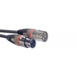 STAGG 10M CABL.MICRO XLRf-XLRm/ROUGE