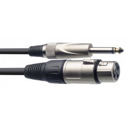 STAGG 1M CABLE MICRO XLRf-JCKm