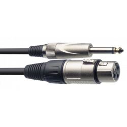 STAGG 6M CABLE MICRO XLRf-JCKm