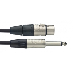 STAGG 6M CABLE MICRO XLRf-JCKm DLX
