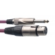 STAGG 6M VIOLET CBL MICRO XLRf-JCKm