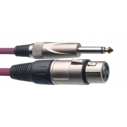 STAGG 6M VIOLET CBL MICRO XLRf-JCKm