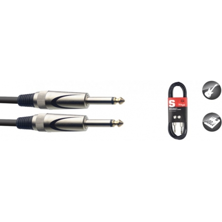 STAGG 3M CABLE GUIT/INSTRUMT-DELUX