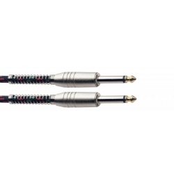 STAGG 6M CABLE INSTR.VINTWEED-NOIR