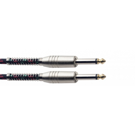STAGG 6M CABLE INSTR.VINTWEED-NOIR