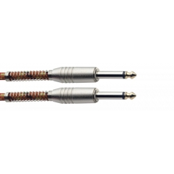 STAGG 6M CABLE INSTR.VINTWEED-ORANGE