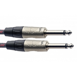 STAGG 6M CABL.INS.VINTWEED DLX-NOIR