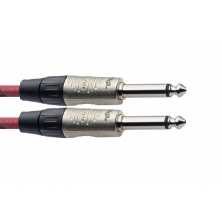STAGG 6M CABL.INS.VINTWEED DLX-ROUGE