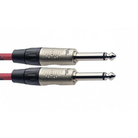 STAGG 6M CABL.INS.VINTWEED DLX-ROUGE