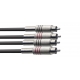 STAGG 6M CABLE BRETELLE RCAm-RCAm