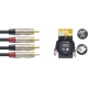STAGG 60CM CBL BRETELLE RCAm-RCAm DL
