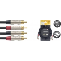 STAGG 60CM CBL BRETELLE RCAm-RCAm DL