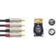 STAGG 2M CABLE BRETELLE RCAm-RCAm DL