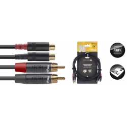 STAGG 1M CABLE BRETELLE RCAm-RCAf DL