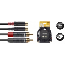 STAGG 2M CABLE BRETELLE RCAm-RCAf DL