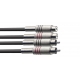 STAGG 1M CABLE BRETELLE RCAm-RCAf