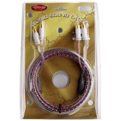 STAGG 2xRCA MALE/2xRCA MALE - 2M