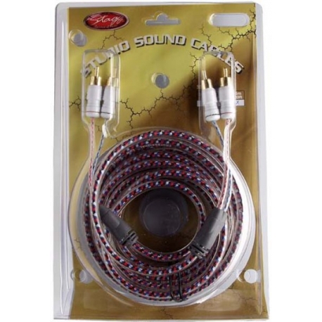STAGG 2xRCA MALE/2xRCA MALE - 6M