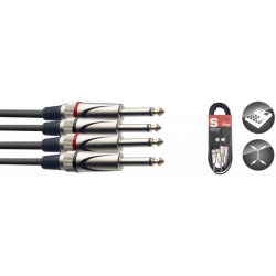 STAGG 60CM CABLE BRETELLE JCKm-JCKm
