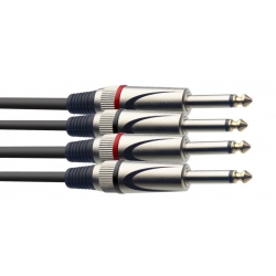 STAGG 3M CABLE BRETELLE JCKm-JCKm