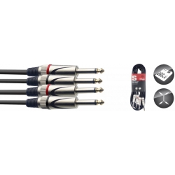 STAGG 6M CABLE BRETELLE JCKm-JCKm