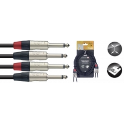STAGG 3M CABLE BRETELLE JCKm-JCKm DL