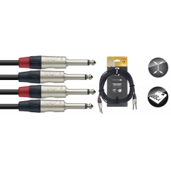 STAGG 6M CABLE BRETELLE JCKm-JCKm DL