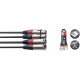 STAGG 60CM CABLE BRETELLE XLRm-XLRf