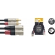 STAGG 3M CABLE BRETELLE RCAm-XLRm DL