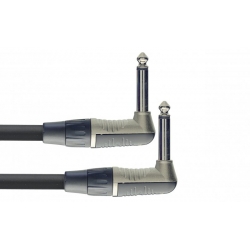 STAGG 10CM CABLE PATCH JCK COUDE DLX