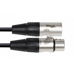 STAGG 30CM CABLE PATCH XLRm-XLRf DLX