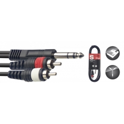 STAGG 3M CABLE Y JCKm ST-2 RCAm MOUL