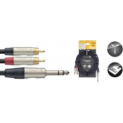 STAGG 3M CABLE Y JCKm ST-2 RCAm DLX