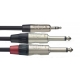 STAGG 1M CABLE Y minJCKm ST-2JCKm DL