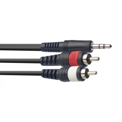 STAGG 6M CABLE Y minJCKm ST-2RCAm ML