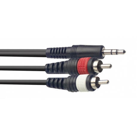 STAGG 6M CABLE Y minJCKm ST-2RCAm ML