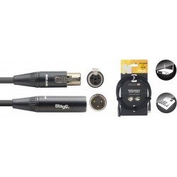 STAGG 1.5M AUDIO minXLRf-minXLRm DLX