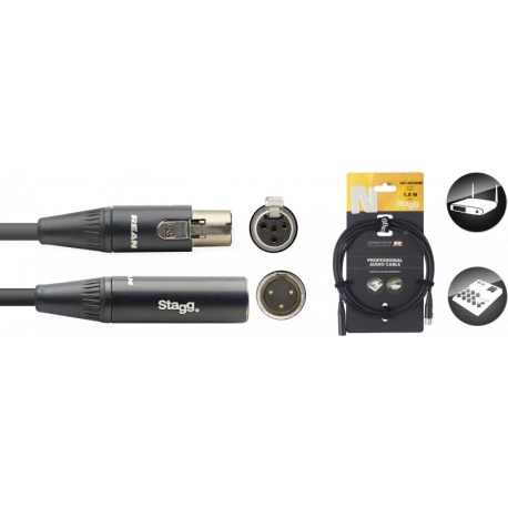 STAGG 1.5M AUDIO minXLRf-minXLRm DLX