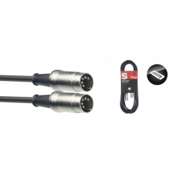 STAGG 2M CABLE MIDI DINm-DINm METAL
