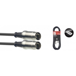 STAGG 3M CABLE MIDI DINm-DINm METAL