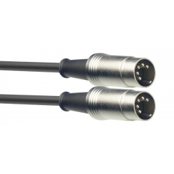 STAGG 6M CABLE MIDI DINm-DINm METAL