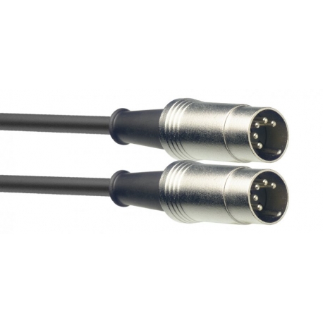 STAGG 6M CABLE MIDI DINm-DINm METAL